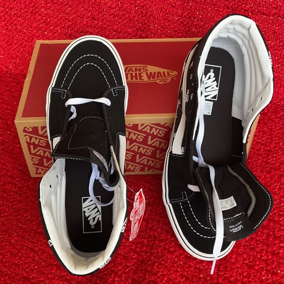 Vans Sk8-Hi Vans Black/True White MENS - Picture 16 of 16